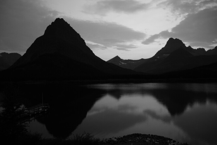 Photography titled "Sunset at Lake Swif…" by Elke Matthaeus, Original Artwork