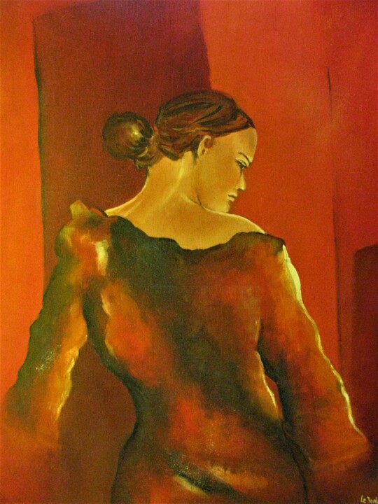 Danseuse de Sévillane 3 绘画, 28.7x23.6 in