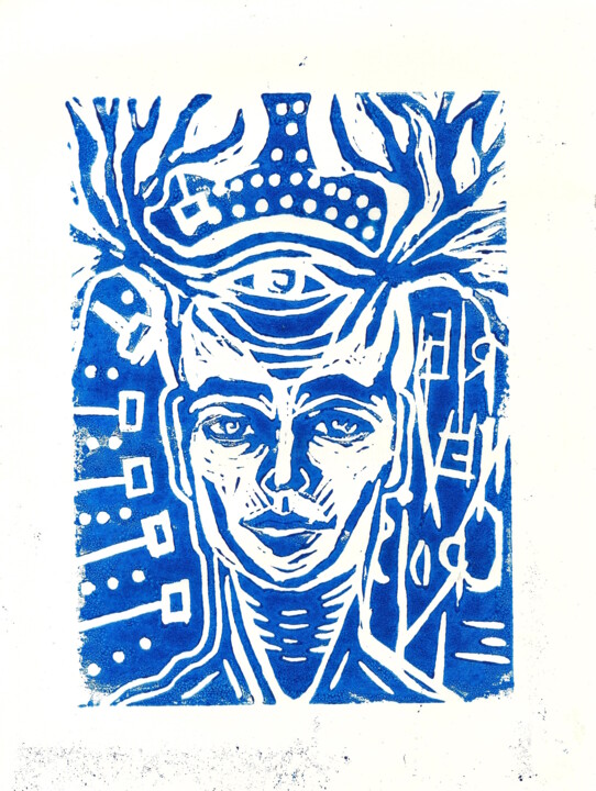 Shaman 2 印花与版画, 11.4x8.3 in