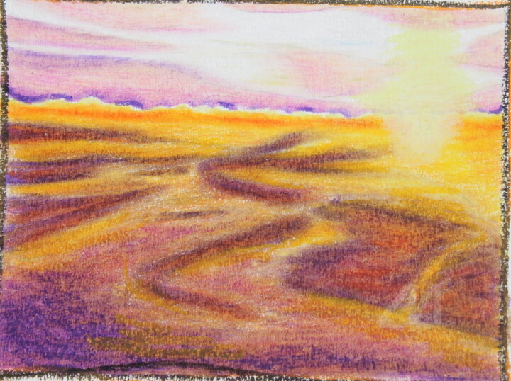 Peinture intitulée "Rêverie" par Corinne Brossier (Atelier de l'imaginaire), Œuvre d'art originale, Pastel