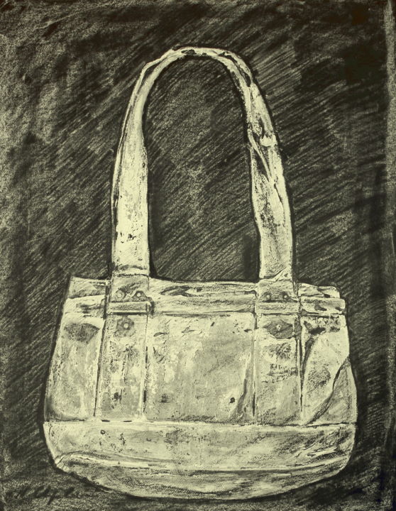 Dessin intitulée "Sac Guess 16" par Nathalia Chipilova, Œuvre d'art originale, Acrylique