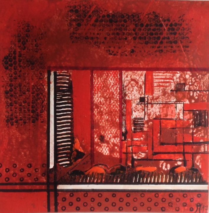 Pintura titulada "Gouroumi 2" por Xavier Descamps, Obra de arte original, Acrílico