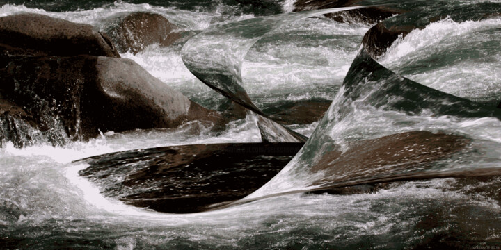 Digital Arts titled "Riverflow 7" by Ken Grzesik, Original Artwork, Digital Painting