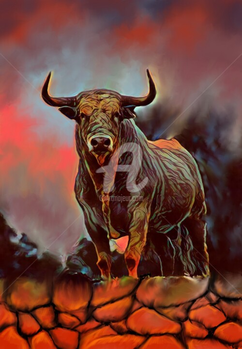 Toro che Scruta 数字艺术