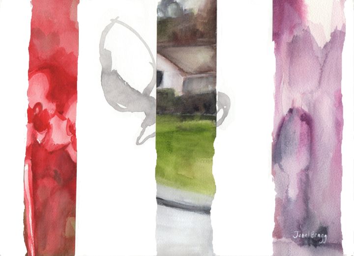 Painting titled "Collage of Painting…" by Janel Bragg, Original Artwork, Ink