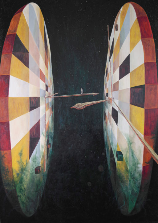 Painting titled "Butterfly Effect" by Sergio Arcos, Original Artwork, Oil
