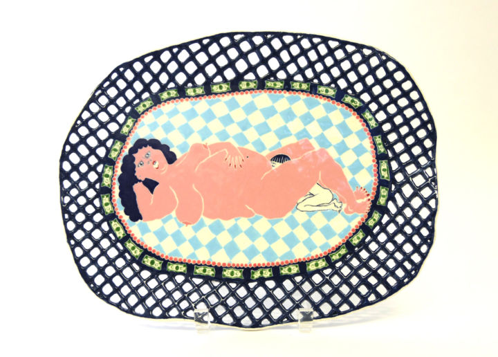 "DAVID BUYS GOLITHA'…" başlıklı Heykel Katy Stubbs tarafından, Orijinal sanat, Seramik