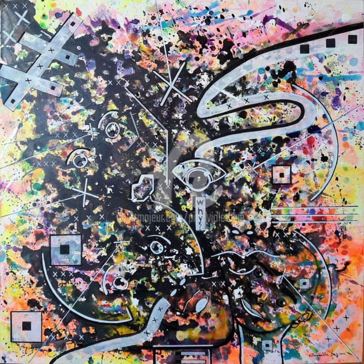 Aux victimes innocentes 绘画, 27.6x27.6 in