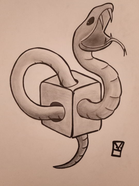 Drawing titled "Sorte" by Mattia Bugada, Original Artwork
