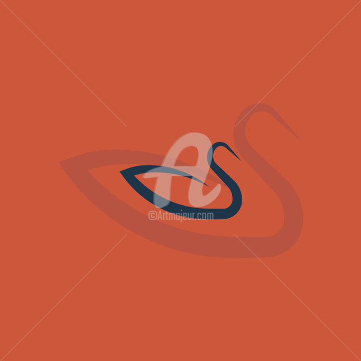 Цифровое искусство под названием "swanlogo.jpg" - Sergey Zeykan, Подлинное произведение искусства, 2D Цифровая Работа