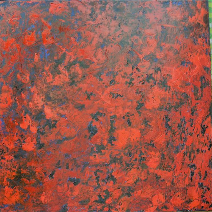 Malarstwo zatytułowany „red 2017.jpg” autorstwa Czesław Chrószcz, Oryginalna praca, Olej