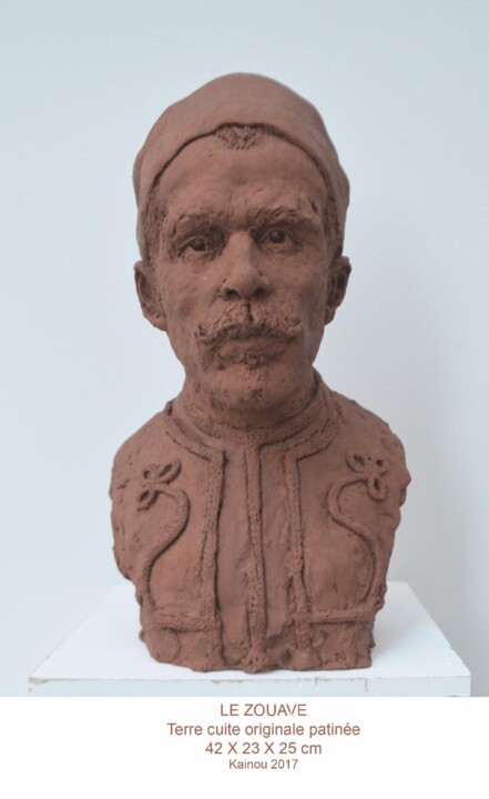 Le Zouave 雕塑, 16.5x9.1 in