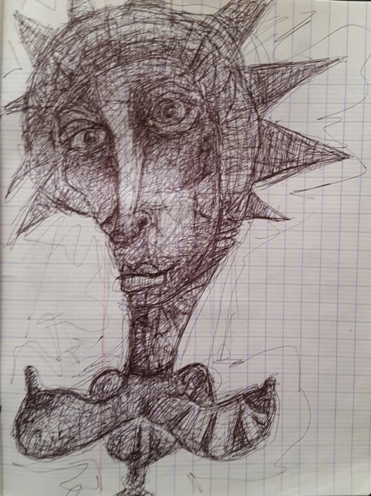 Statue of Liberté Dessin, 8,3x6,3 in