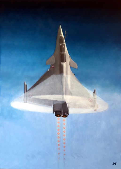 Le Rafale en tutu 绘画, 27.6x19.7 in