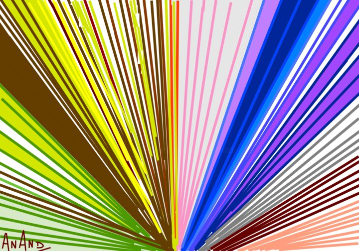 Arts numériques intitulée "color-abstraction-7…" par Anandswaroop Manchiraju, Œuvre d'art originale, Peinture numérique