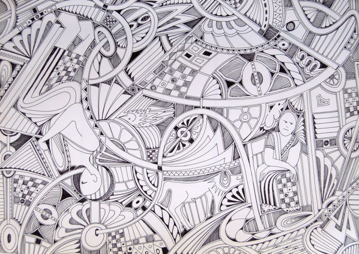 4 - Laborieux 图画, 11.8x16.1 in
