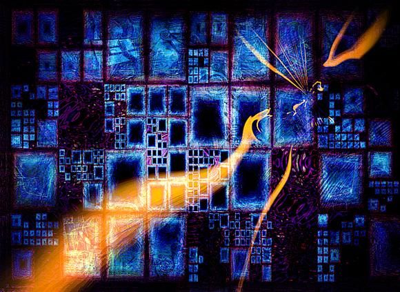 Peinture intitulée "AFRICATOWN ........…" par Pix-Peinture Kabuki, Œuvre d'art originale, Huile