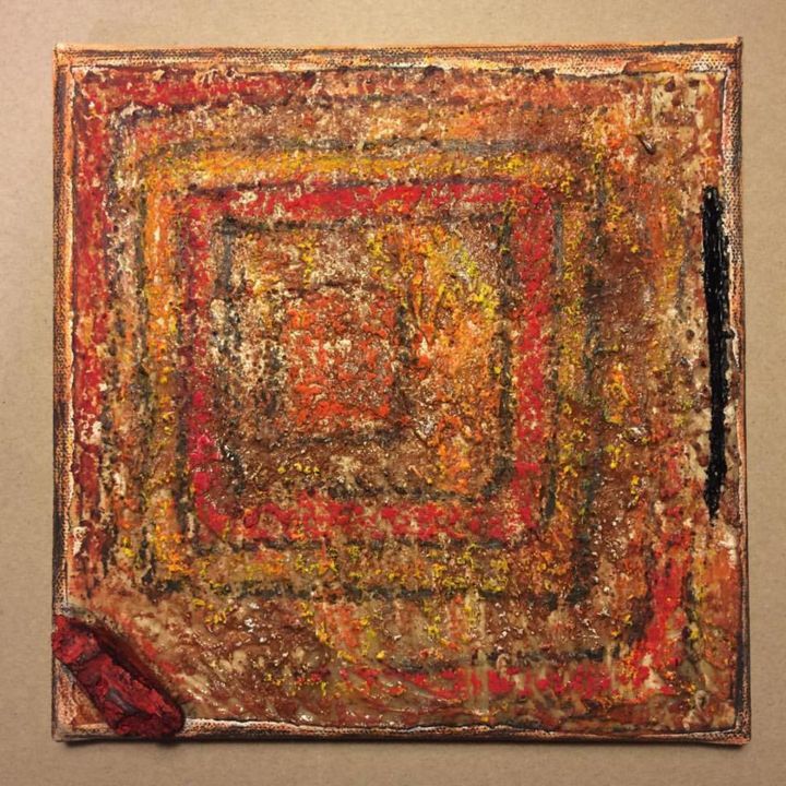 Pittura intitolato "gea-arsa-e-ferita-m…" da Dàlpo [Claudio Dal Pozzo] Claudio Dal Pozzo, Opera d'arte originale, Altro