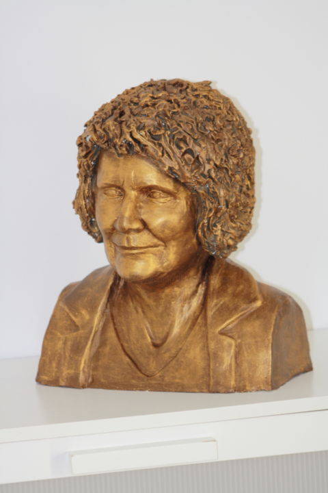 Sculpture intitulée "Marie Laure" par Denis Thebaudeau, Œuvre d'art originale, Terre cuite