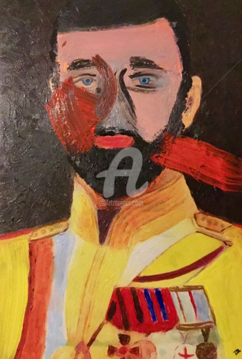Schilderij getiteld "The Death of the Ru…" door D.Arts, Origineel Kunstwerk, Acryl