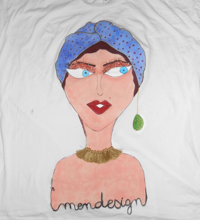Disegno intitolato "tee-shirt Design" da Mimi Manou, Opera d'arte originale