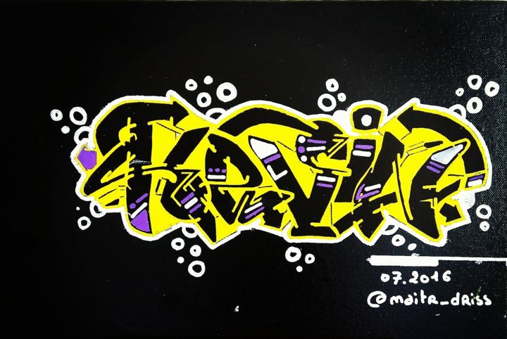 Painting titled "Kevin" by Blesk_one, Original Artwork, Acrylic
