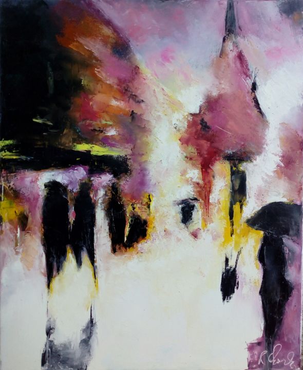 La place rouge 绘画, 24x19.7 in