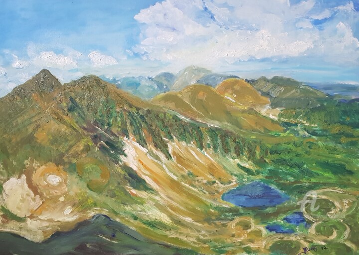 Berglandschaften (Version II ) 绘画, 19.7x27.6 in