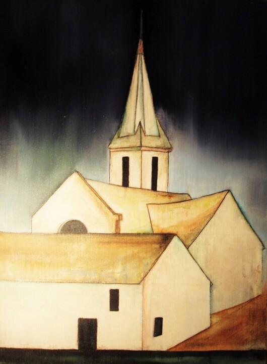 L'église de Loisieux 绘画, 28.7x21.3 in