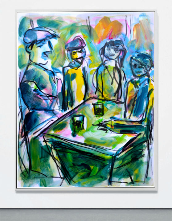 Painting titled "exDRINKS" by Jean Mirre, Original Artwork, Oil