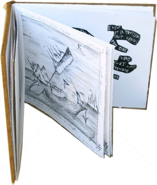 绘画 标题为“Chanson des Os (vue…” 由Serge Chamchinov, 原创艺术品, 墨
