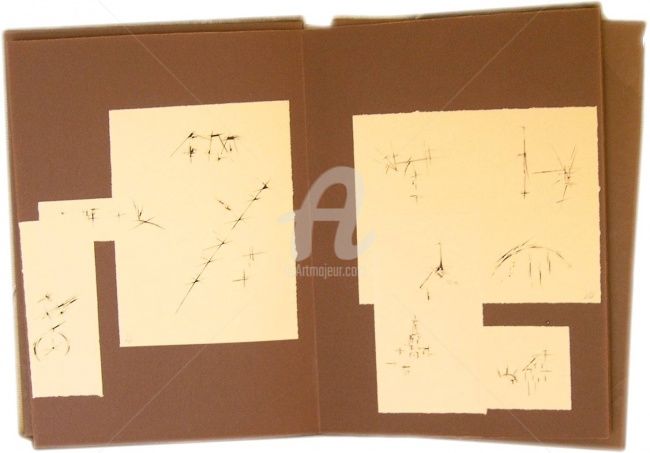 Ζωγραφική με τίτλο "Stadtebuch-1 (vue n…" από Serge Chamchinov, Αυθεντικά έργα τέχνης