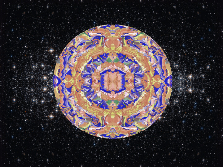 Digitale Kunst mit dem Titel "6-outer-space-femal…" von Michael Schwahn, Original-Kunstwerk