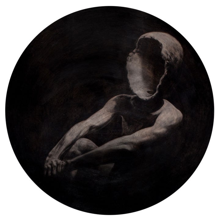 Drawing titled "Creuset" by Sébastien Bocquet, Original Artwork, Charcoal