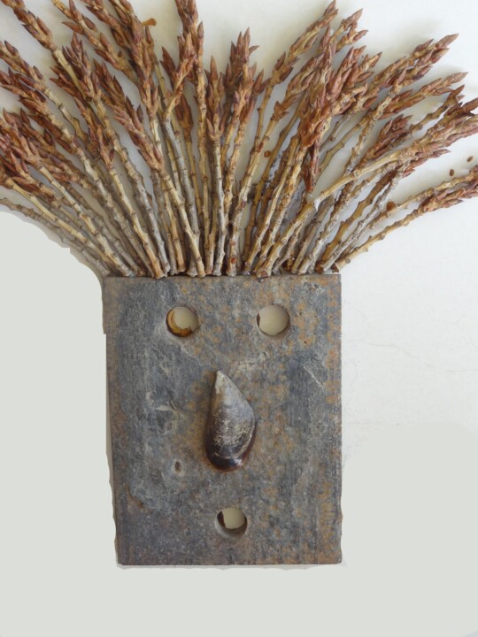 Peinture intitulée "LE CHEF DE GARE EST…" par Jean-Paul Vignes, Œuvre d'art originale