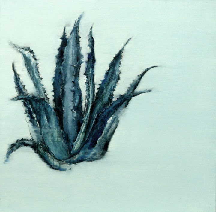 Painting titled "Maguey" by Coco Wang, Original Artwork, Oil