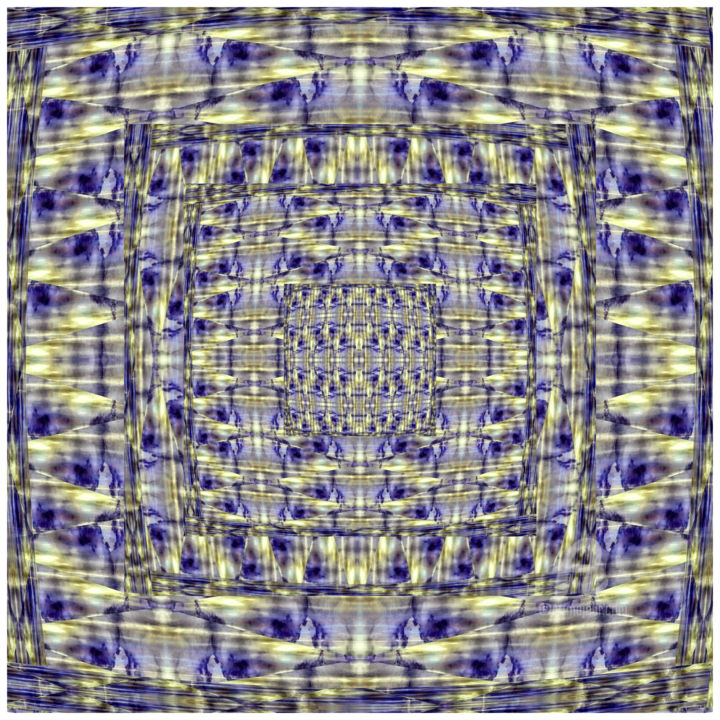Ζωγραφική με τίτλο "Colored Lines, Squa…" από Æ Art, Αυθεντικά έργα τέχνης, Ακουαρέλα