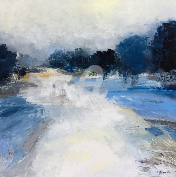 Paysage de neige 60x60