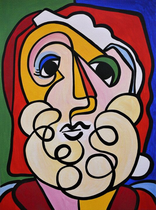 Painting titled "Merry Christmas Num…" by Laurent Folco, Original Artwork, Acrylic