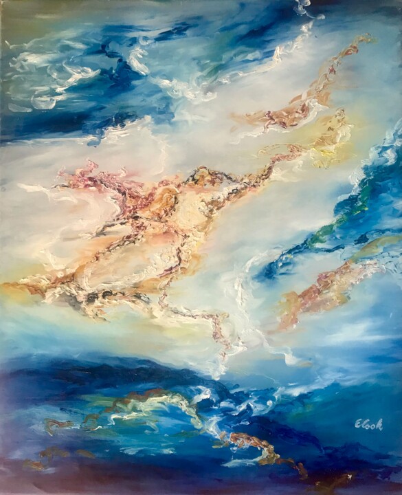 Pintura titulada "The Warm Whispers o…" por Elisa Cook Benbassat Bassat, Obra de arte original, Oleo