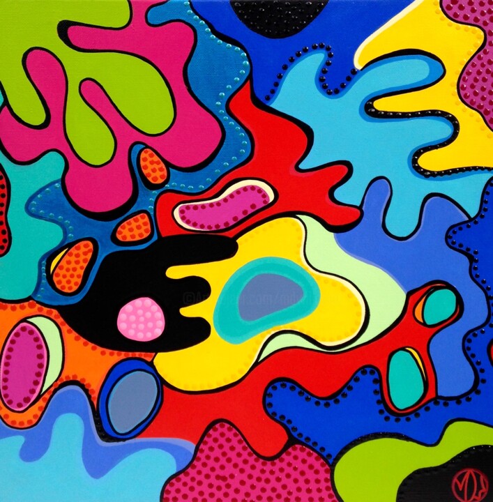 Peinture intitulée "Le sud" par Marie-Dominique Willemot, Œuvre d'art originale, Acrylique