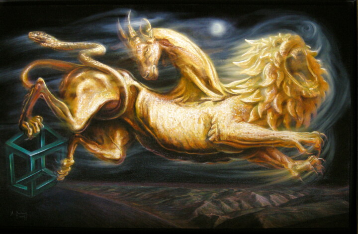La Chimère 绘画, 28.7x45.7 in