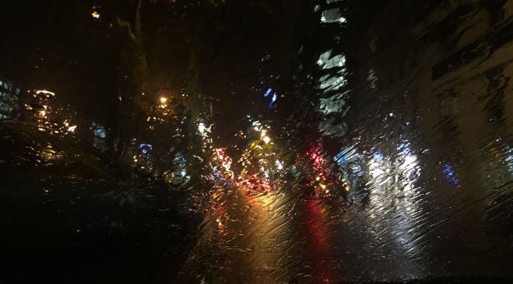 Photographie intitulée "Night in The City" par Dominique Dève, Œuvre d'art originale