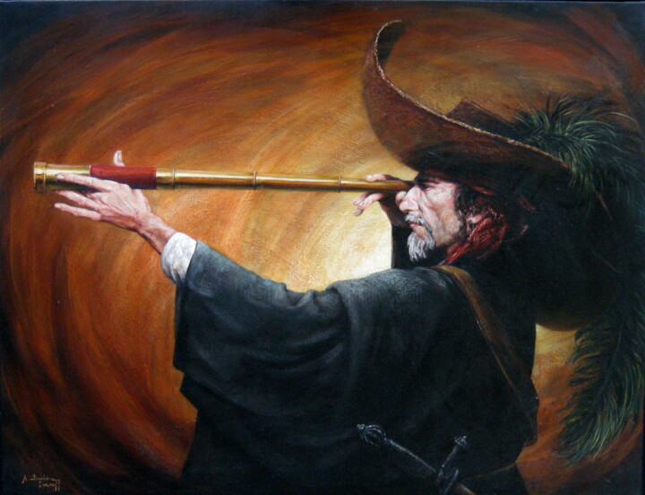 Le Clairvoyant 绘画, 35x45.7 in