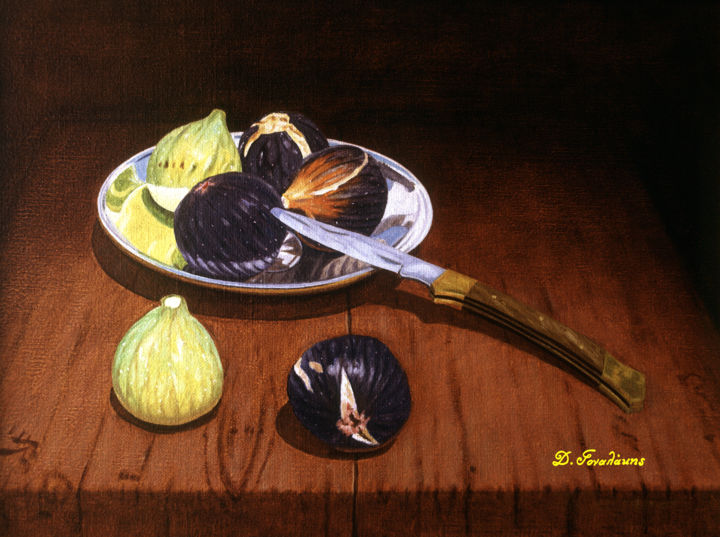 Painting titled "FRUITS" by Dimitrios Gonalakis, Original Artwork, Oil