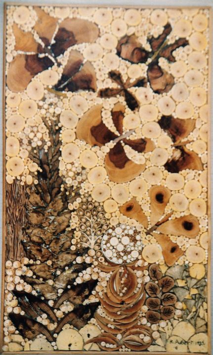Sculpture intitulée "PAPILLONS" par Roger Aubert, Œuvre d'art originale, Bois