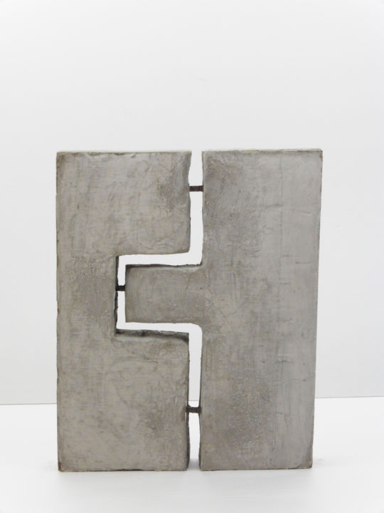 Sculpture intitulée "inside-u" par Caetano Marques, Œuvre d'art originale, Ciment