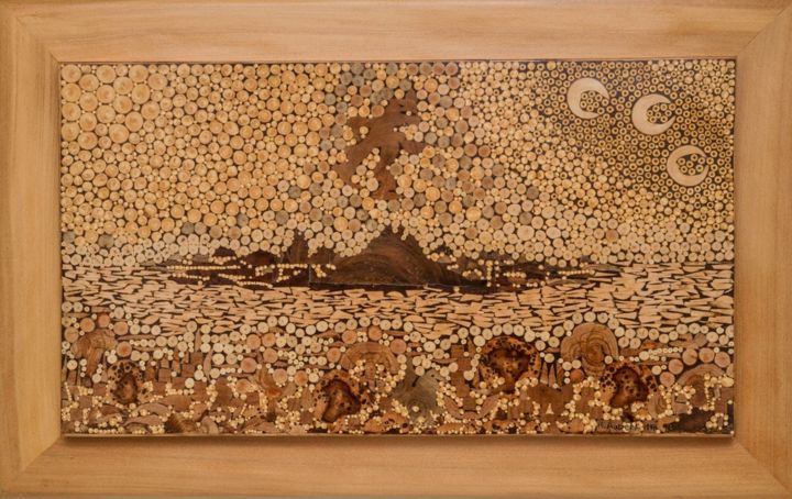 Sculpture intitulée "Ambition" par Roger Aubert, Œuvre d'art originale, Bois