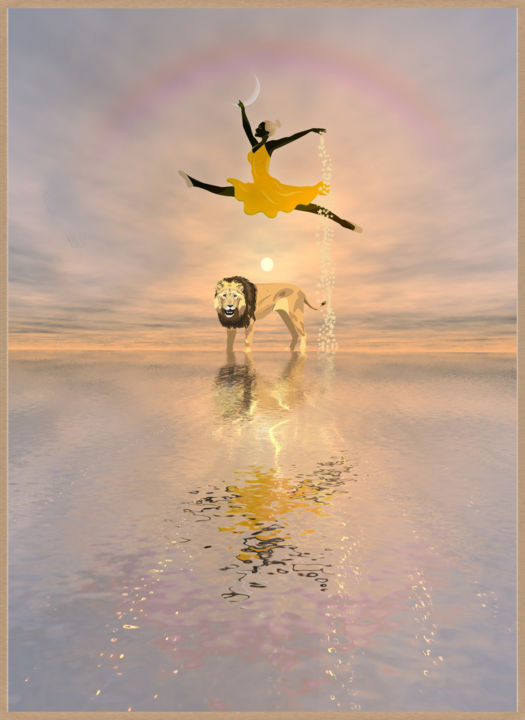Digital Arts titled "filet d'or" by Harald Dastis, Original Artwork, Digital Painting