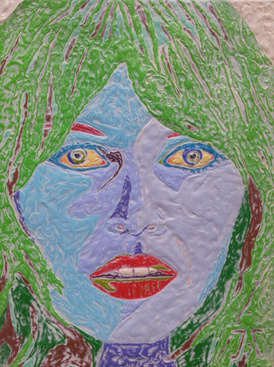 Peinture intitulée "BRIGITTE BARDOT 'CO…" par Marjinal Artiste Peintre Décalé Français, Œuvre d'art originale, Acrylique